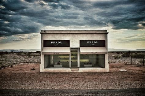 prada shop in desert.